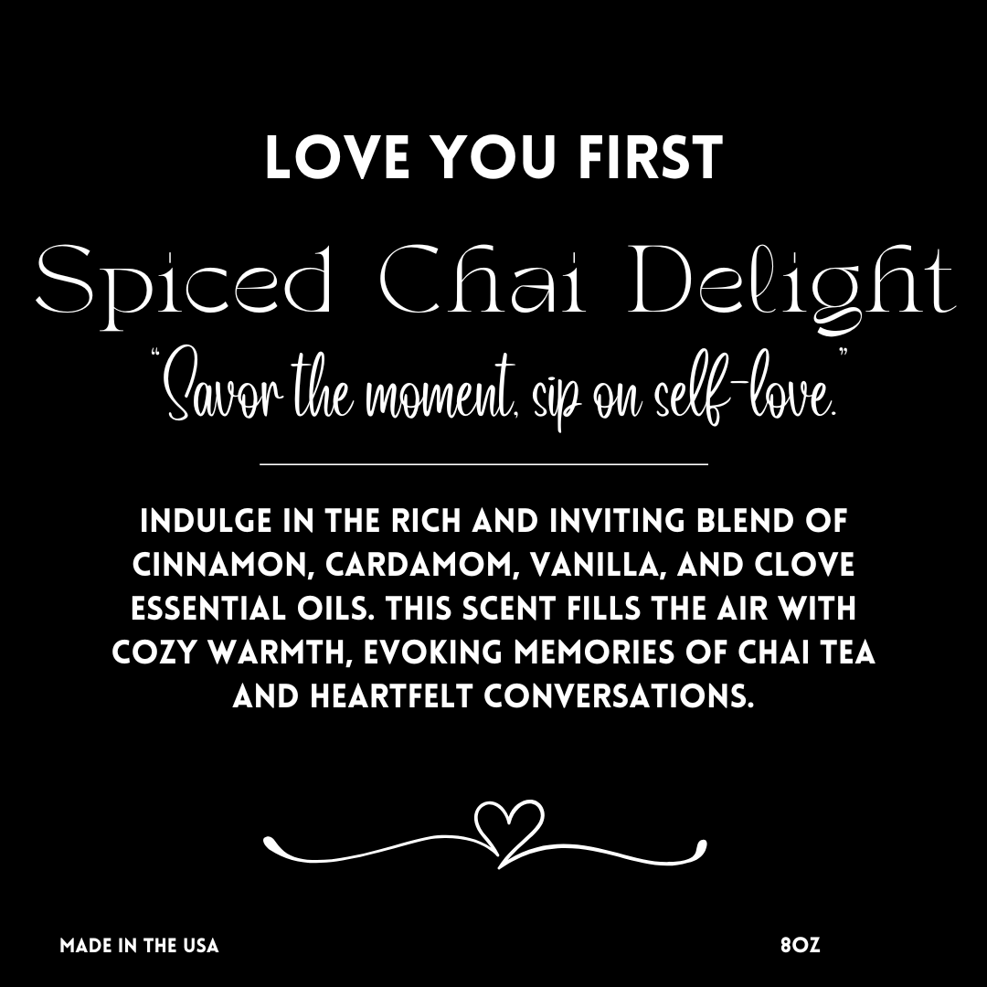 Love You First Candle: Spiced Chai Delight